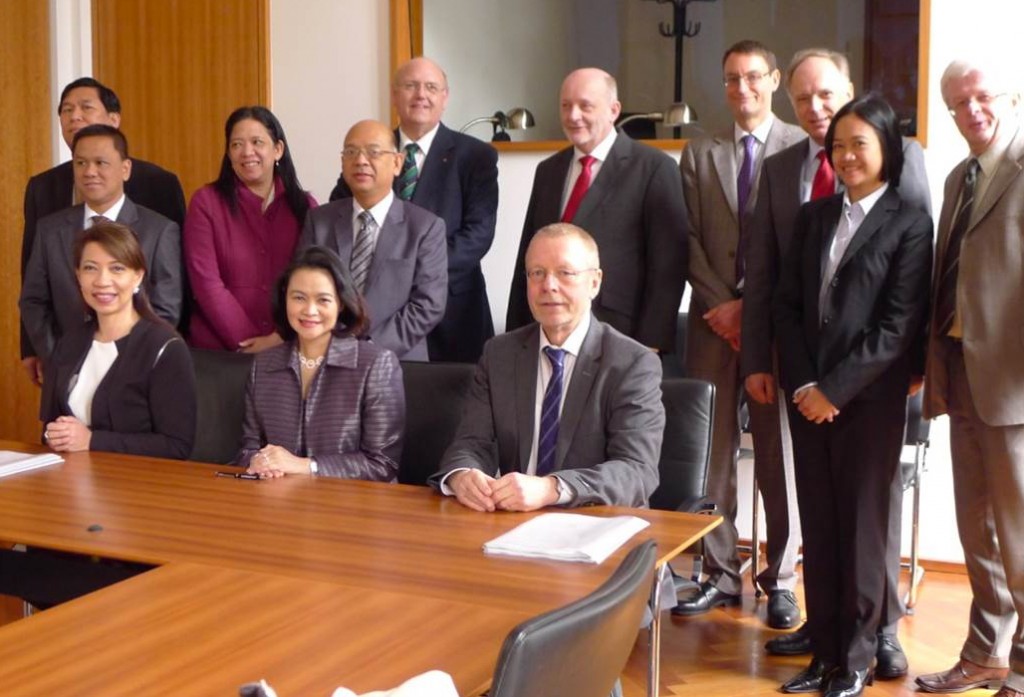 The Philippine and German delegations at the commencement of the social security negotiations at the German Federal Ministry of Labour and Social Affairs