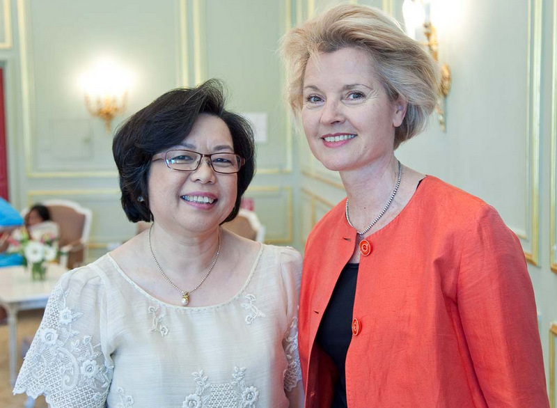 Ambassador Melita S. Sta. Maria-Thomeczek with Mrs. Birgit Ory of the Federal Foreign Office(FFO)